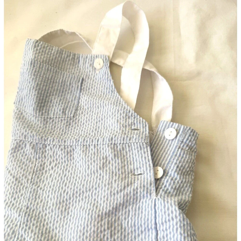 Infant boy 0-3 mo Ralph Lauren Romper Blue & 3 Edgehill Coverall Light Blue Lot